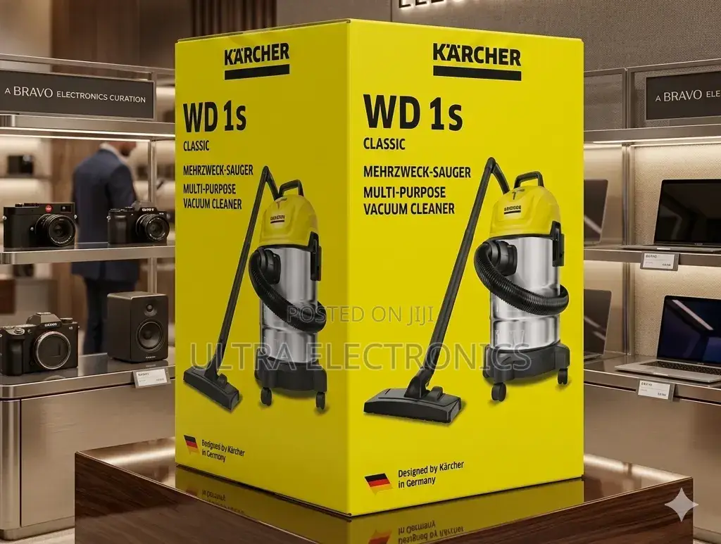 Kärcher Wd 1s Classic Wet and Dry Vacuum Cleaner, Yellow Top And