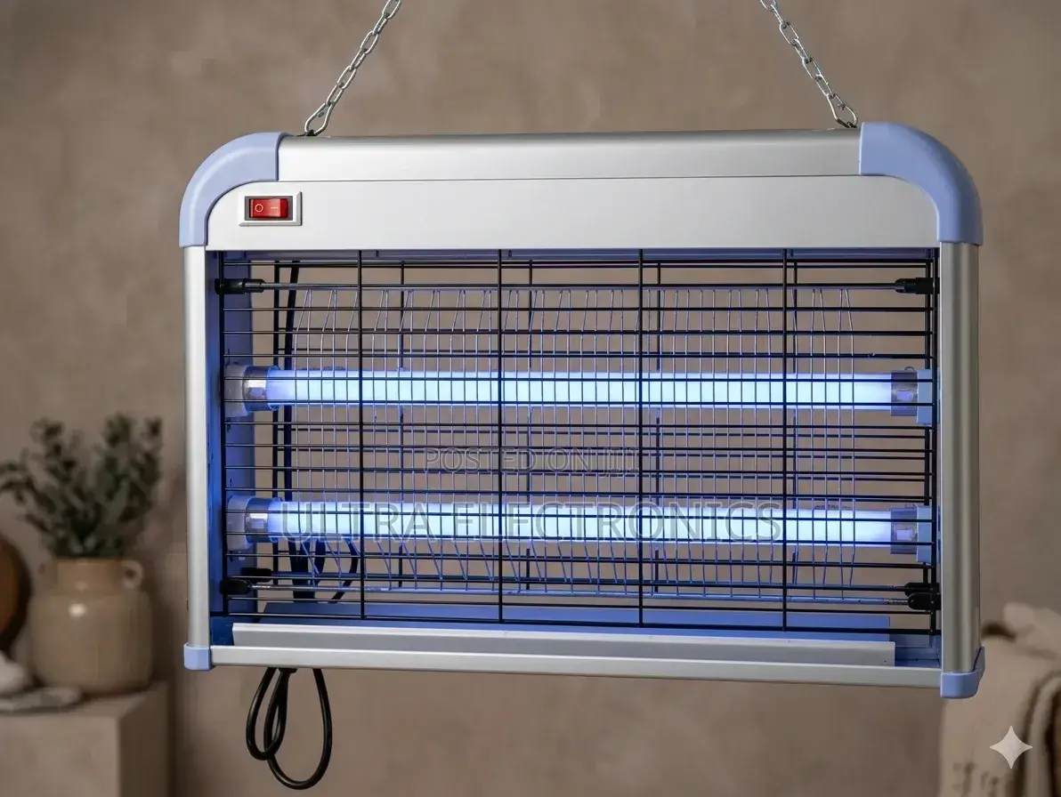Killer Best 30w Electric Insect Killer Features a Silver and Blue