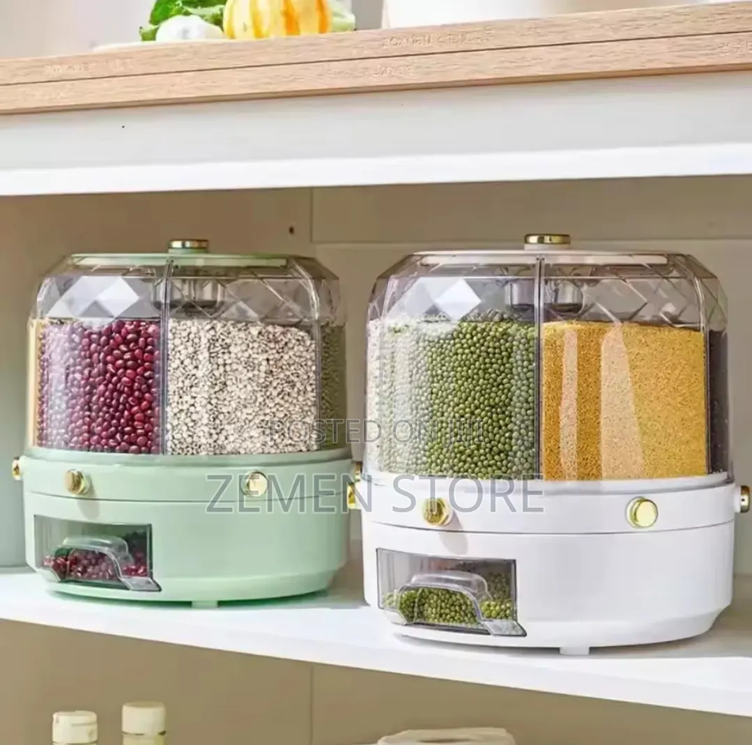 Multi-compartment Rotating Grain Dispenser ትልቁ