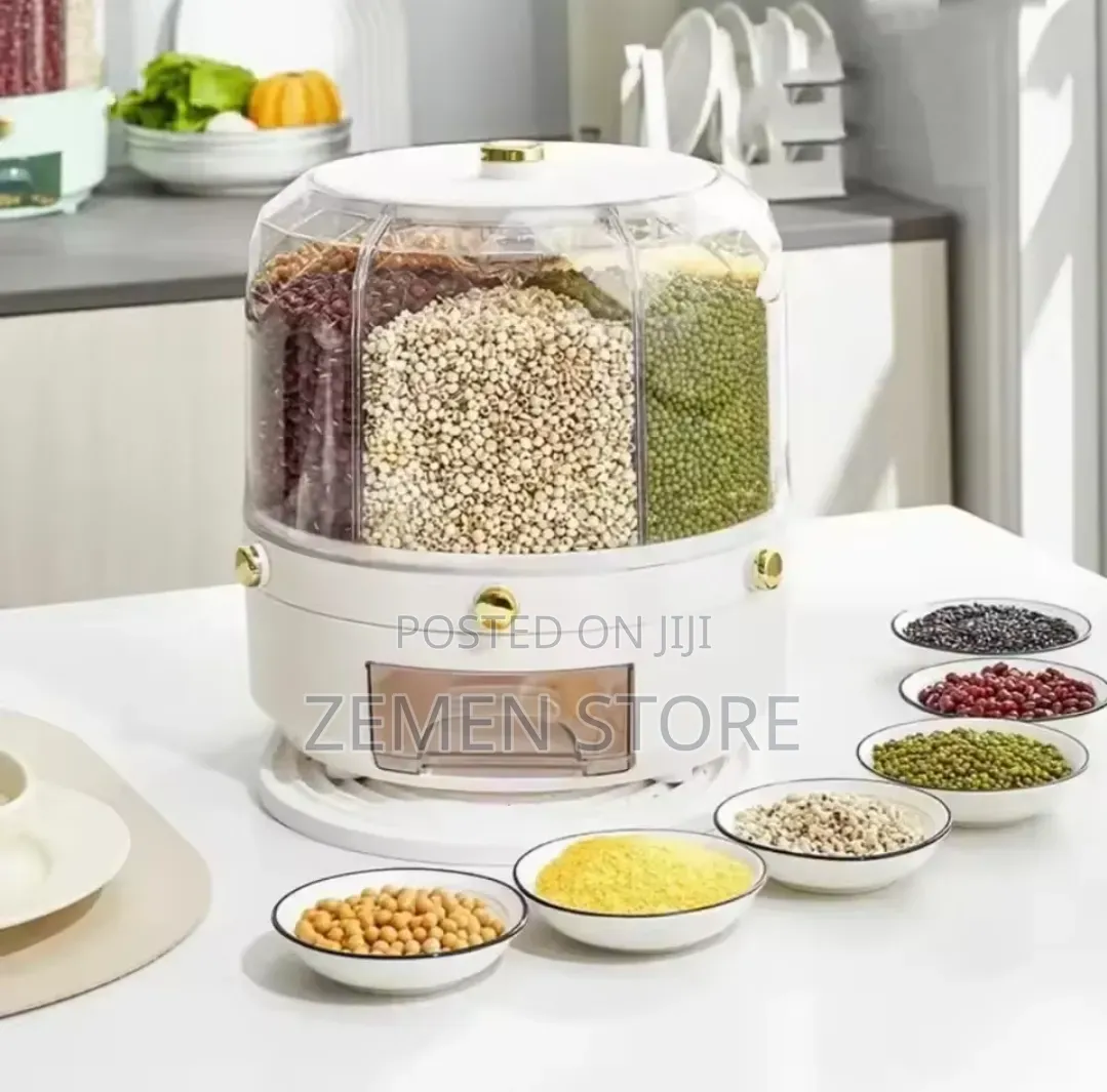 Multi-compartment Rotating Grain Dispenser ትልቁ