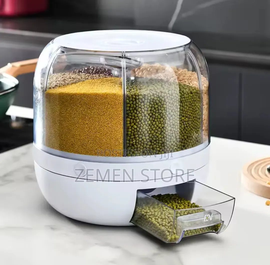 Multi-compartment Rotating Grain Dispenser ትልቁ