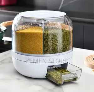 Multi-compartment Rotating Grain Dispenser ትልቁ