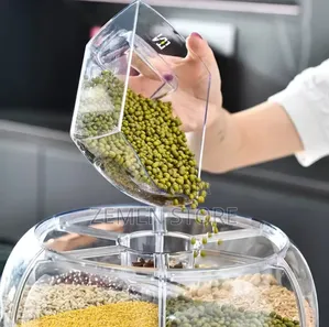Multi-compartment Rotating Grain Dispenser ትልቁ