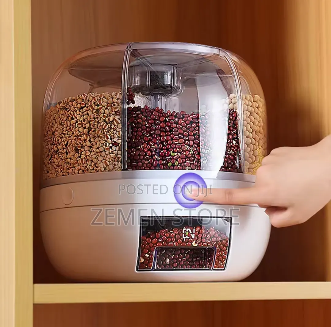 360° Rotating Multifunctional Food Grain Storage ትልቁ