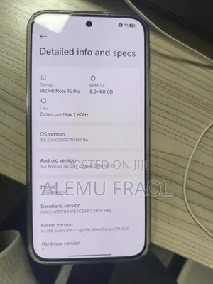 New Xiaomi Redmi Note 15 Pro 256 GB Red