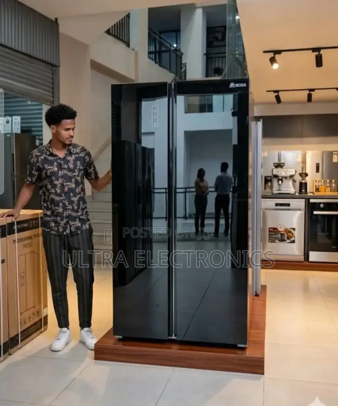 Boss Brand Side-by-Side Refrigerator, Specifically Model 850l