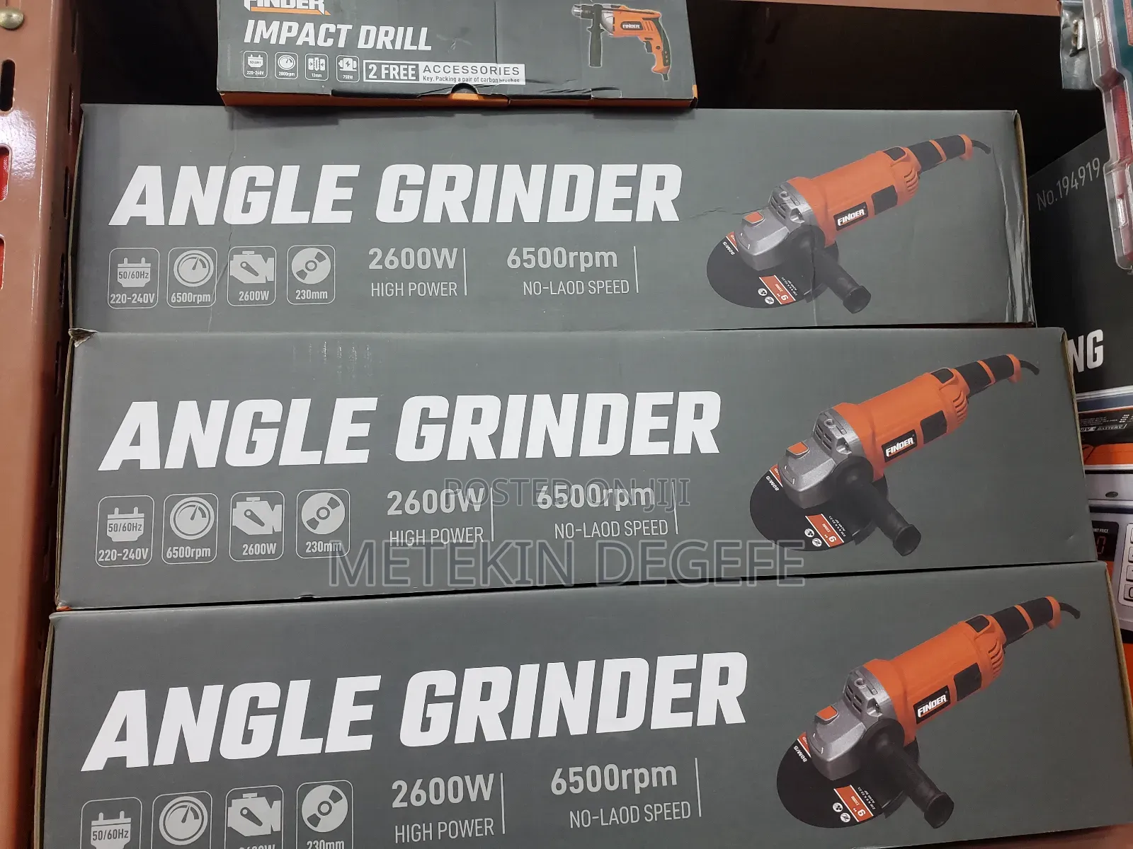 Finder Brand 2600w Angle Grinders, Designed for Heavy-Duty Metal