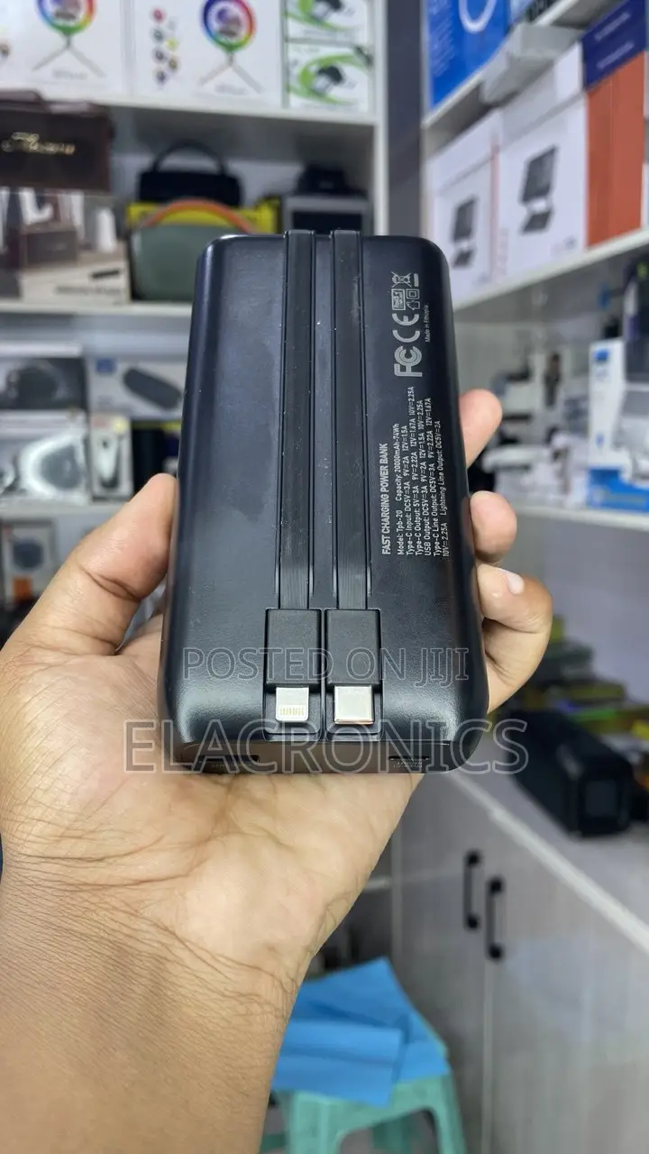 T-Max 20000mah Power Bank | 22.5w Fast Charge | Type-C iPhone Cables