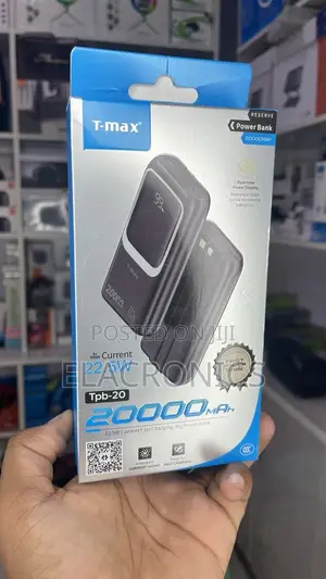T-Max 20000mah Power Bank | 22.5w Fast Charge | Type-C iPhone Cables