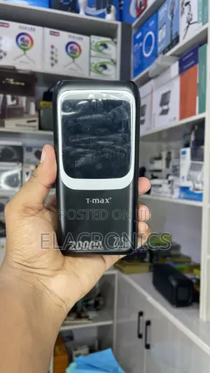Power Bank 20000mah Fast Charging 22.5w With Type C iPhone Cable T-Max