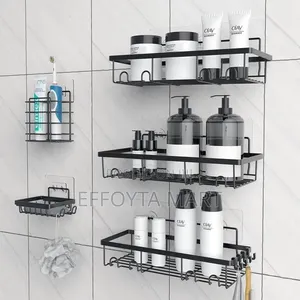5pcs Stainless Steel Organizing Storage Rack for Cosmotics