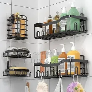 5pcs Stainless Steel Organizing Storage Rack for Cosmotics