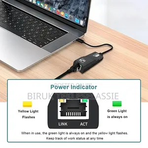 Type-c Male Gigabit To Rj45 Female Lan Converter Ethernet Adapter