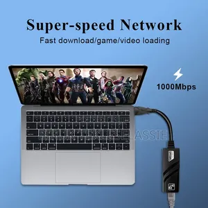 Type-c Male Gigabit To Rj45 Female Lan Converter Ethernet Adapter