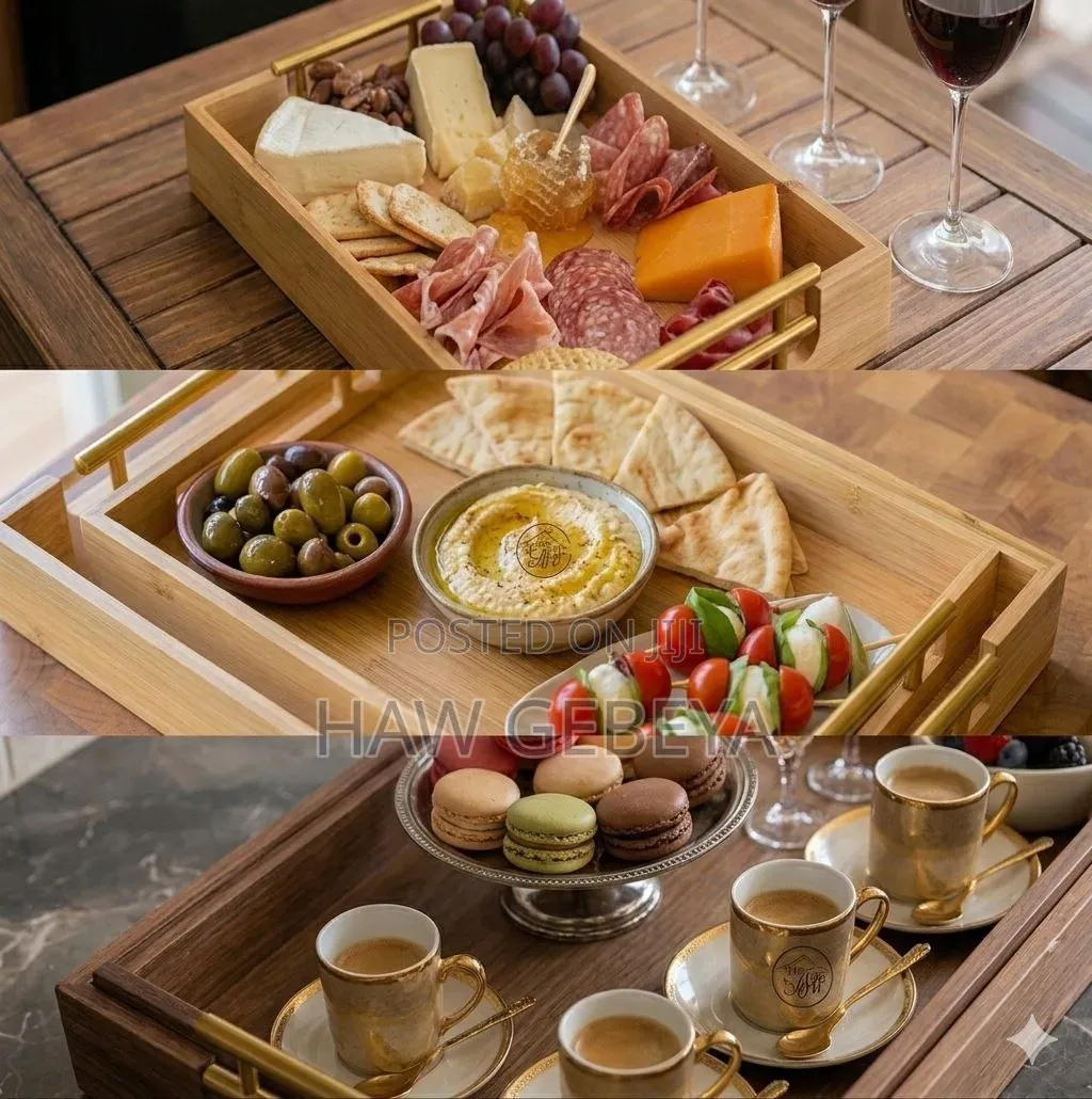  Bamboo Pallet Serving Tray