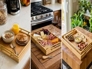  Bamboo Pallet Serving Tray
