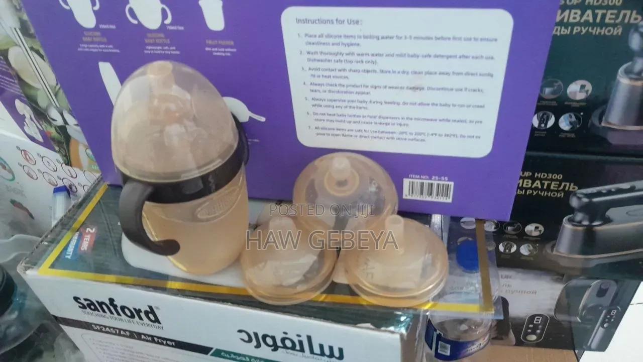 Silicone Baby Water Bottle Nano Liquid Imitated Breast Milk Wide