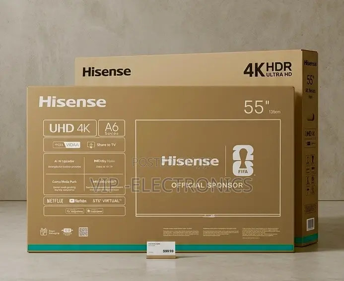 Hisense 55 Inch Tv A6 Series Ultra Hd HDR Smart Smart