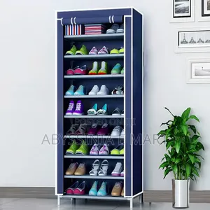 Dustproof Space Saving 9-Layer Shoes Rack