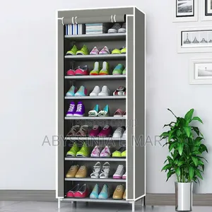 Dustproof Space Saving 9-Layer Shoes Rack