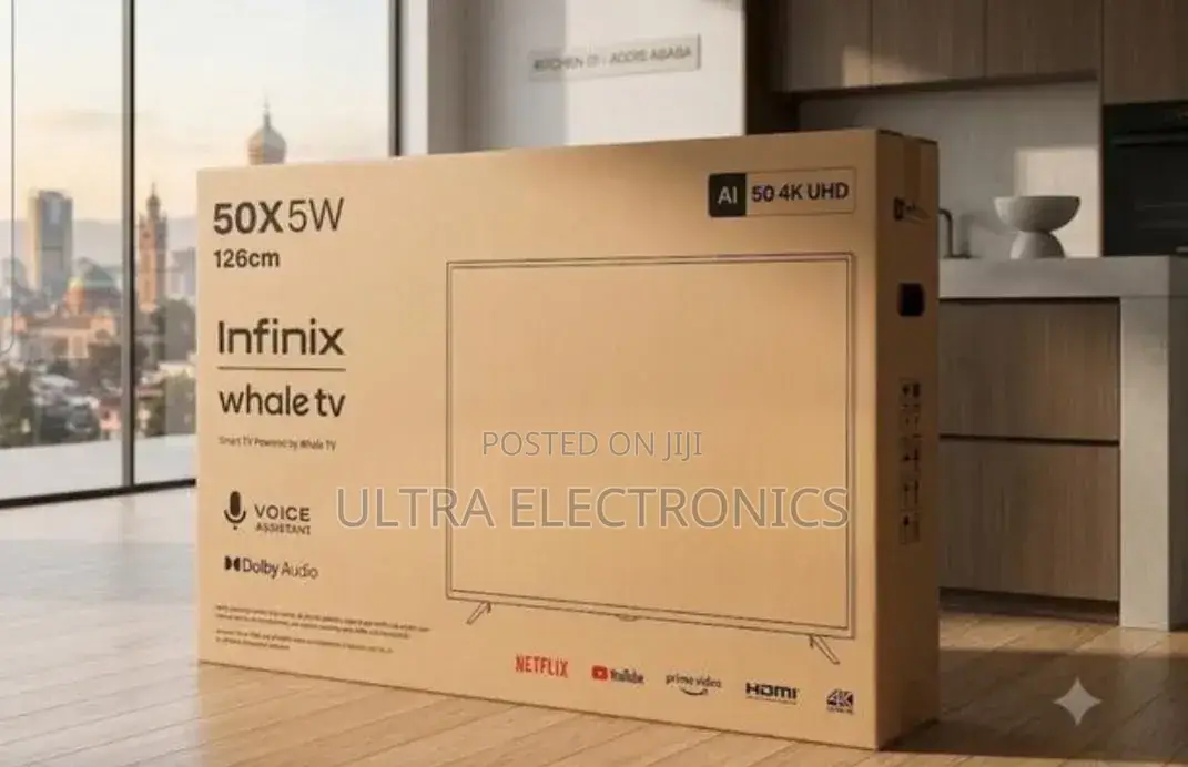 Infinix 50-Inch Uhd Smart Tv (50x5w) From the Whale Tv Series.