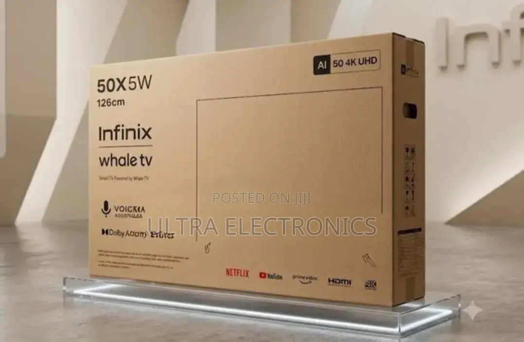 Infinix 50-Inch Uhd Smart Tv (50x5w) From the Whale Tv Series.