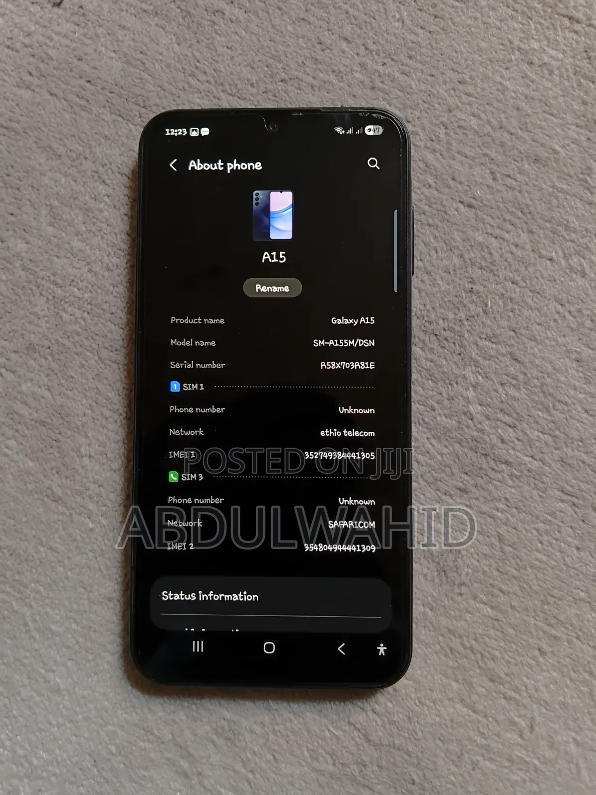 Samsung Galaxy A15 128 GB Black