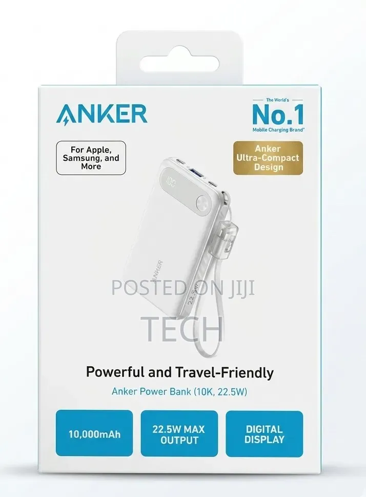 Anker Power Bank (10,000 Mah, 22.5w)