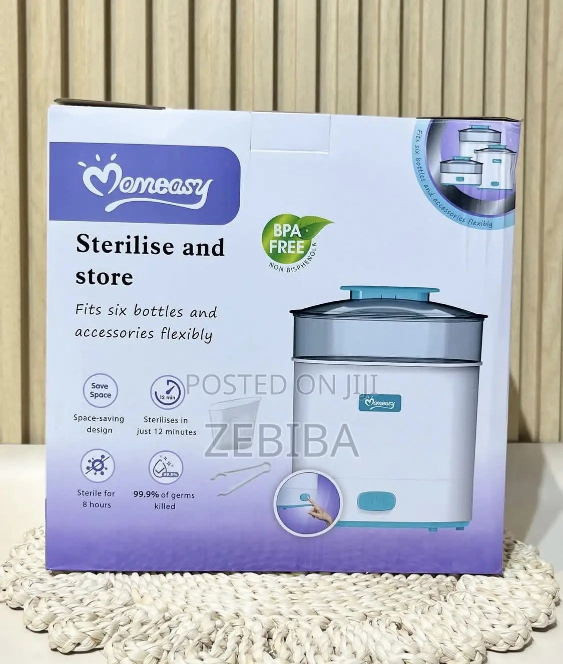 Momeasy Sterilise And Store Fits Six Bottles And Accessories Flexibly