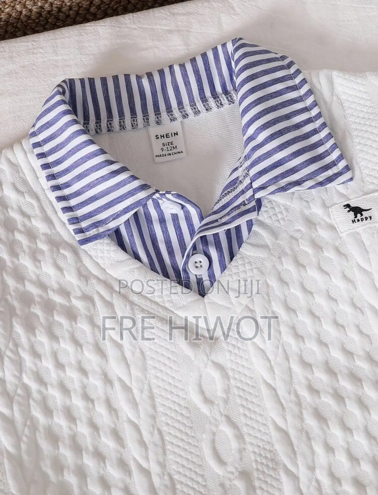 2pcs/Set Baby Boys,Long Sleeve Blue White Stripe Shirt,Knit Vest