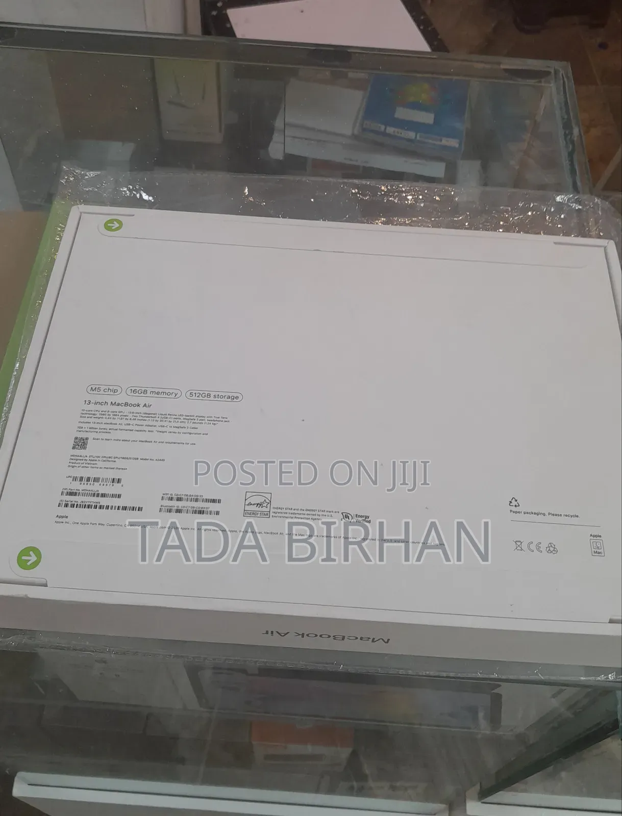 New Laptop Apple MacBook Air 2026 M5 16GB Apple M5 SSD 512GB