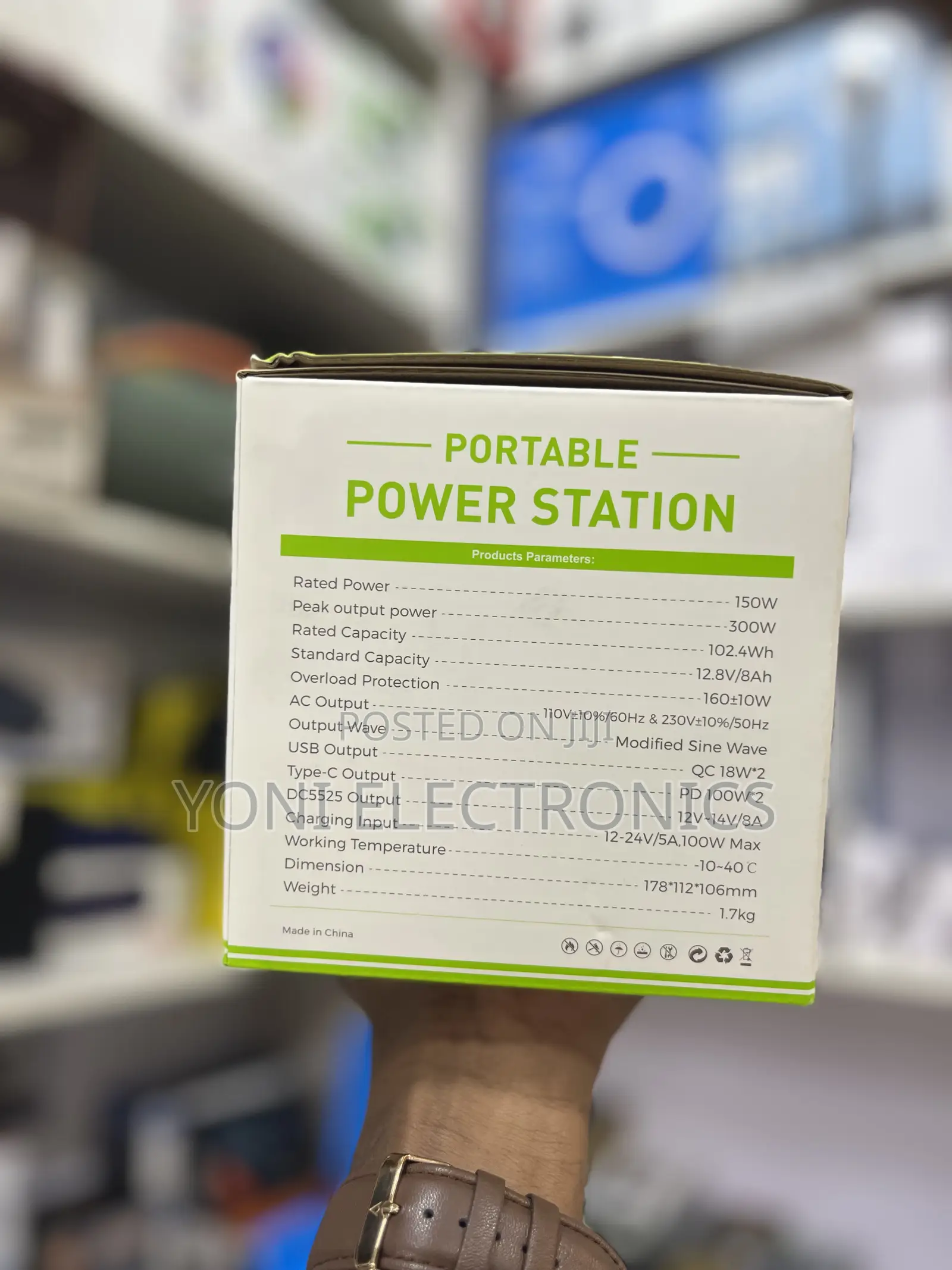 Rugga's Rgs-150 Power Station | Mini Power Bank With Ac/Dc 100w Pd