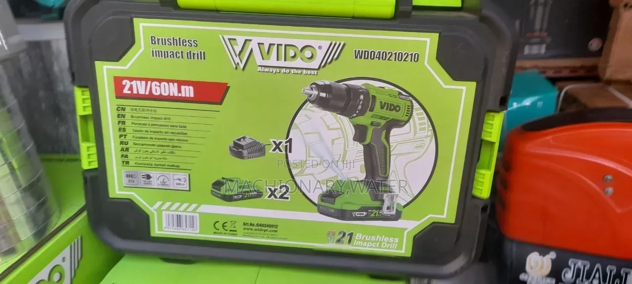 Vido Brushless Chargiable Drill 21v