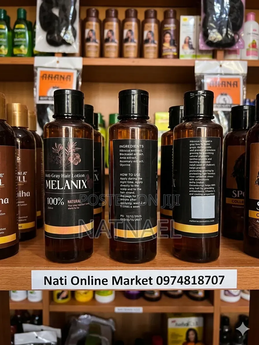 Melanix Anti-Gray Hair Lotion የሽበት ማጥፊያ