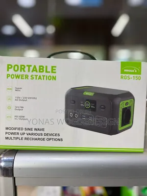 Rugga's RGS-150 Compact Solar-Ready Power Station –Perfect for Camping