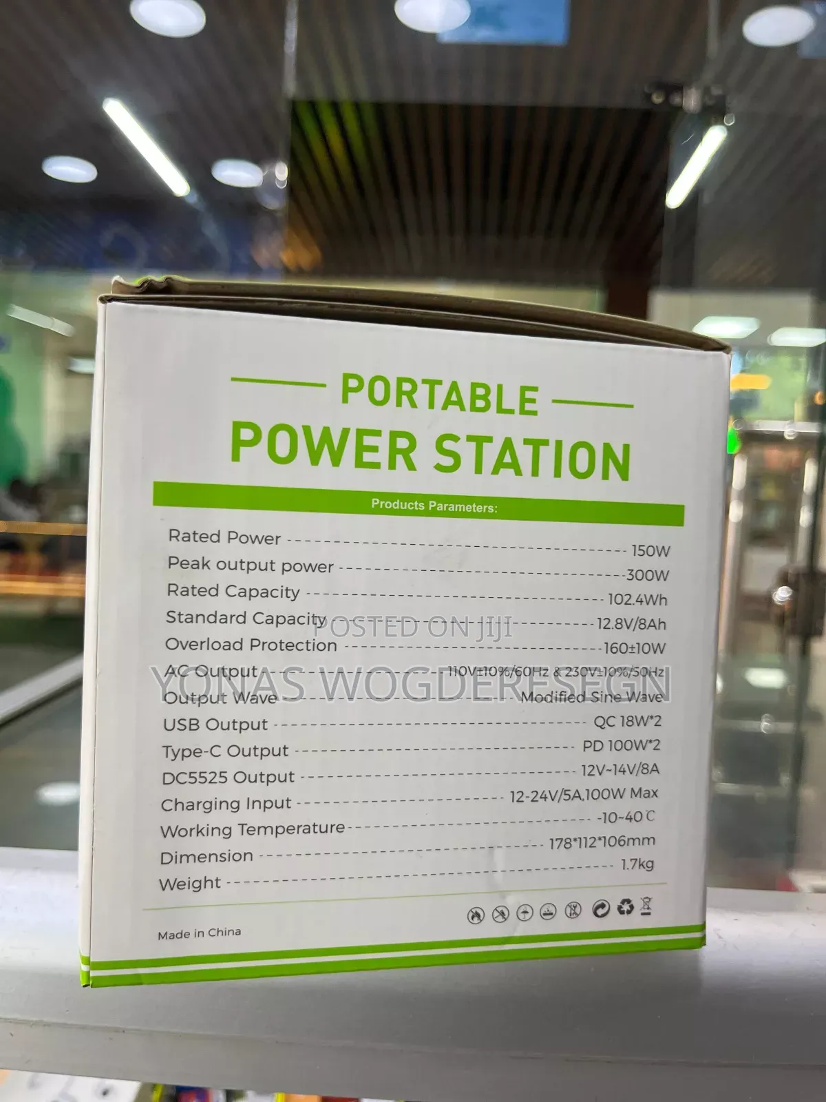 Rugga's RGS-150 Compact Solar-Ready Power Station –Perfect for Camping