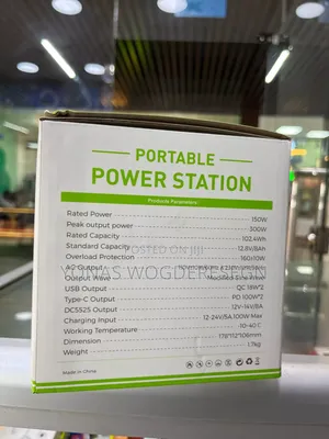 Rugga's RGS-150 Compact Solar-Ready Power Station –Perfect for Camping