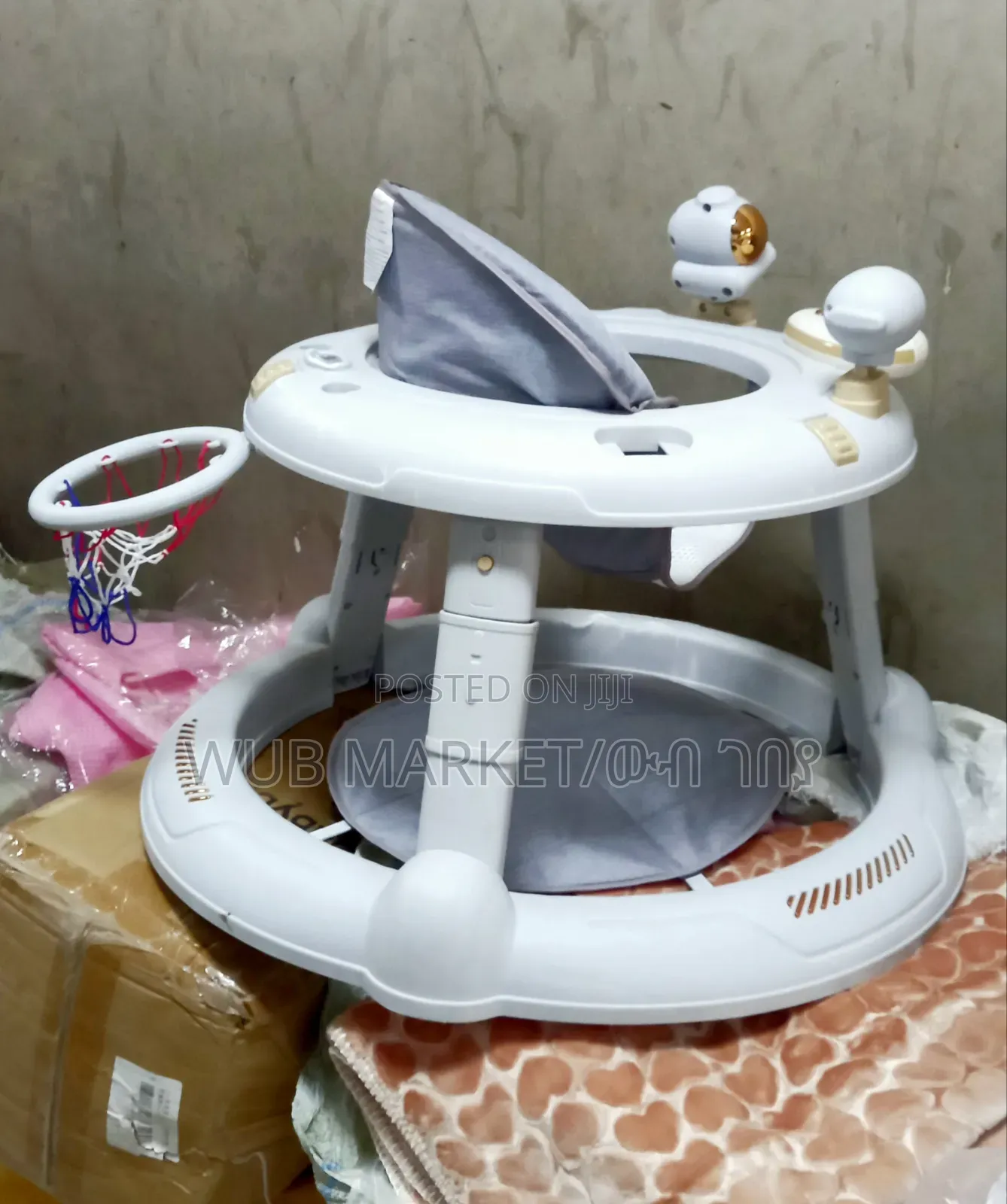 Lexury Baby Walker With Basketball Hoop-የልጆች ጀሬሎ