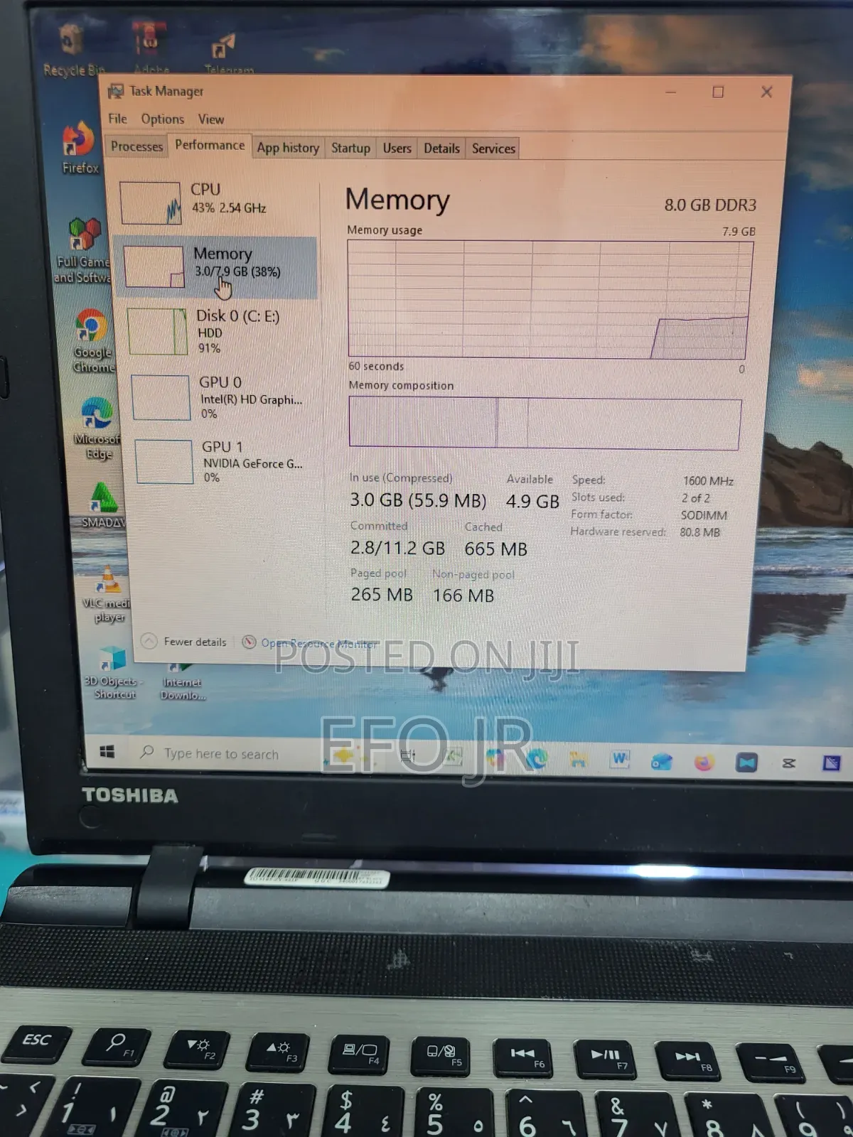 Laptop Toshiba Satellite C55 8GB Intel Core i5 HDD 1T
