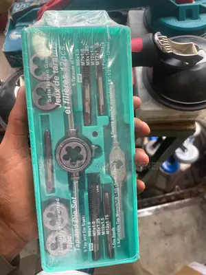 12-Piece Tap and Die Set Includes Metric Sizes Ranging From M6 to M12