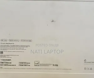 New Laptop Apple MacBook Air 2026 M5 16GB Apple M5 SSD 512GB