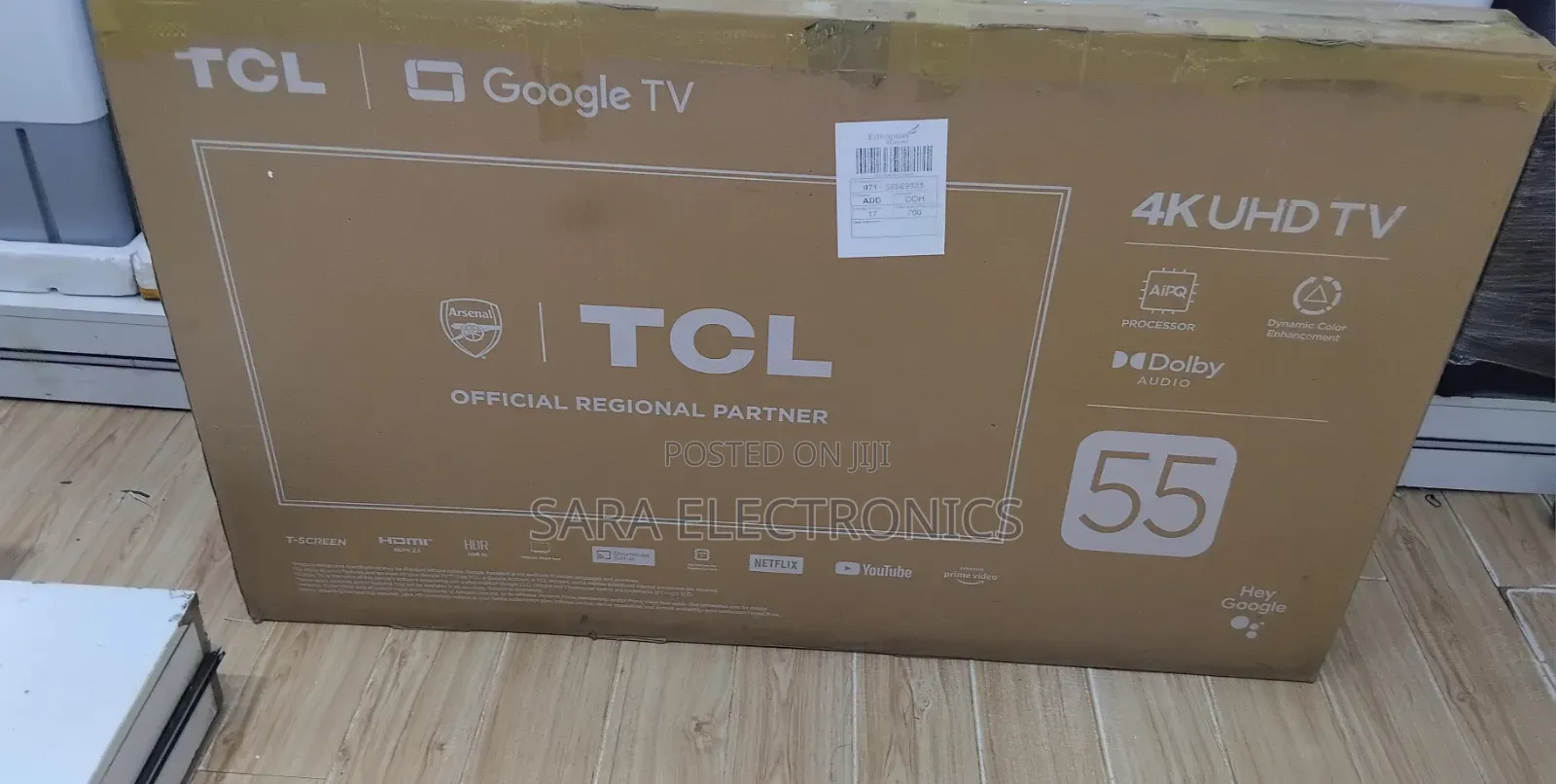 ◈Tcl 55" Google Uhd Tv ◈Dolby Audio ◈Free Delivery