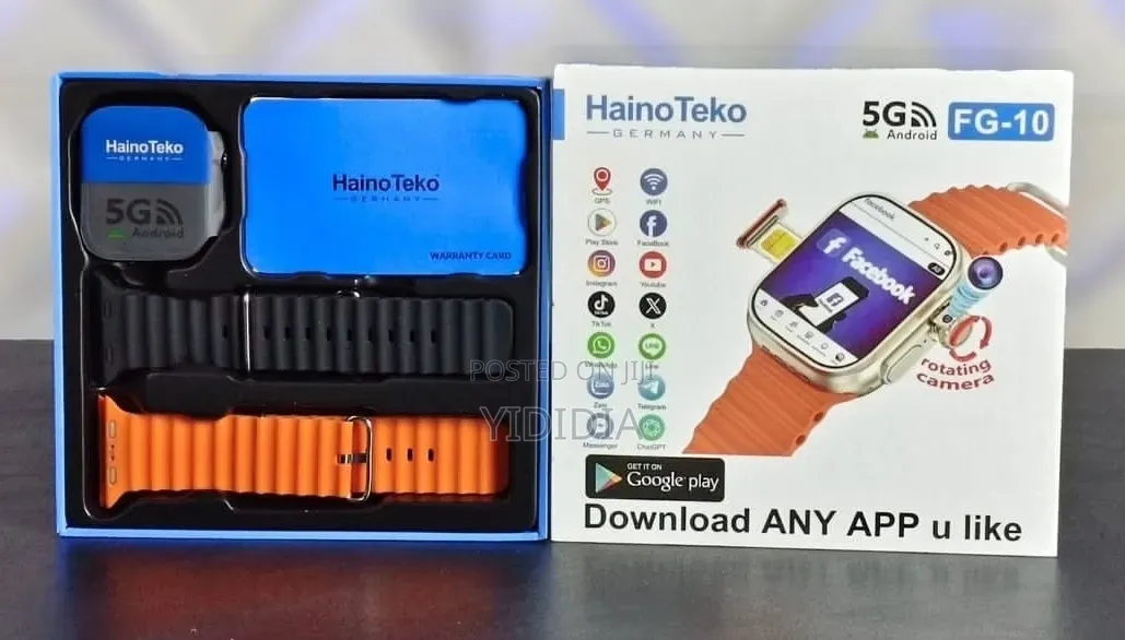 Hainoteko Fg-10 Android Smart Watch With Sim Card Support