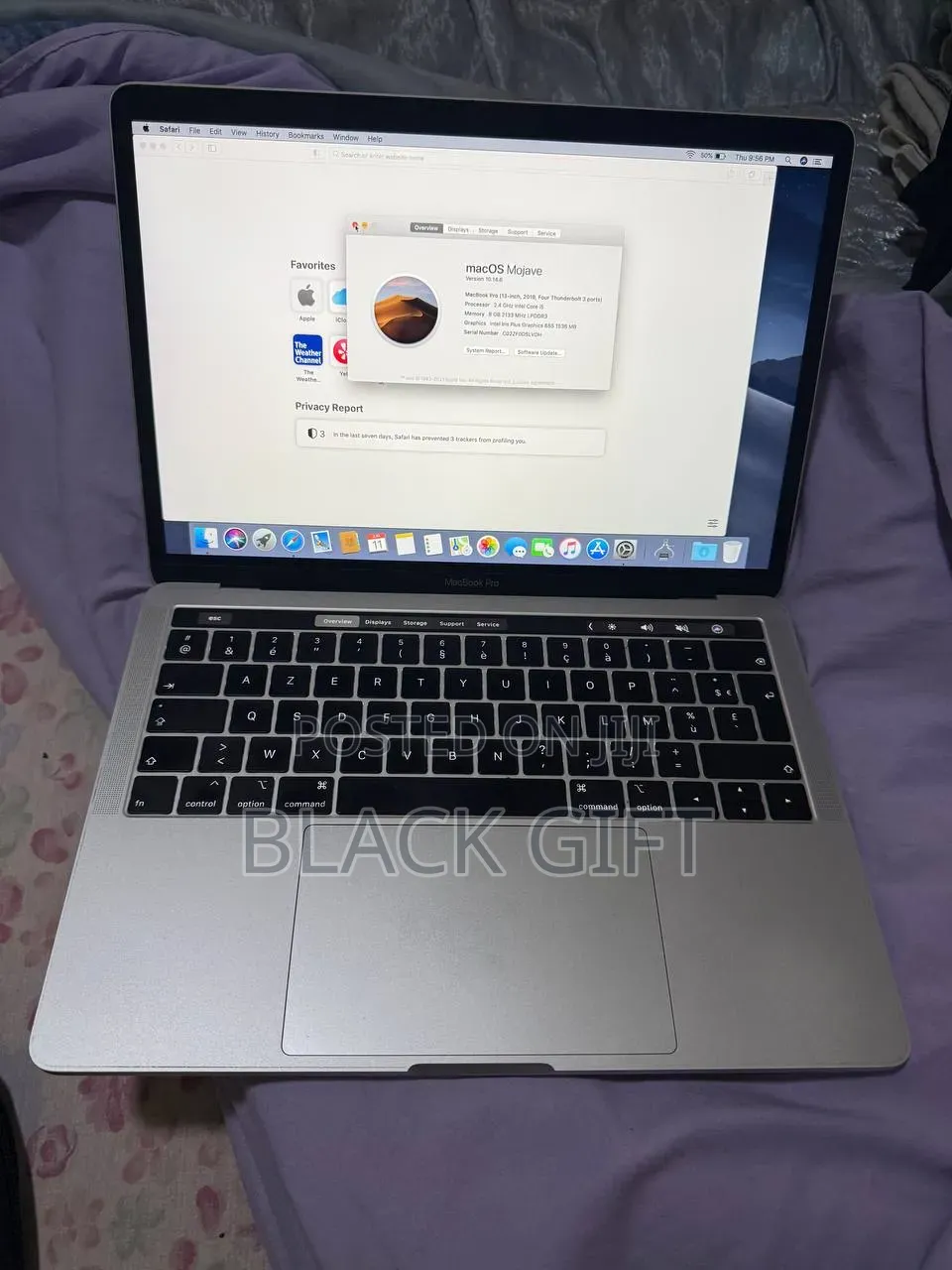 Laptop Apple MacBook Pro 2019 8GB Intel Core i5 SSD 512GB