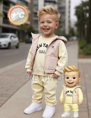 3pcs Baby Boys Hooded Jacket, Sweatshirt, and Pants Tracksuit Set