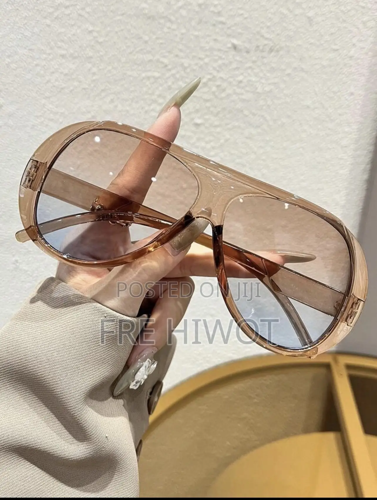 Women's Leopard Print Aviator Style Colored Lens Fashion Glasses