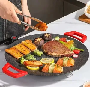 Multi-Functional Electric BBQ Grill Pan ማራኪ የኤሌክትሪክ መጥበሻ 40cm