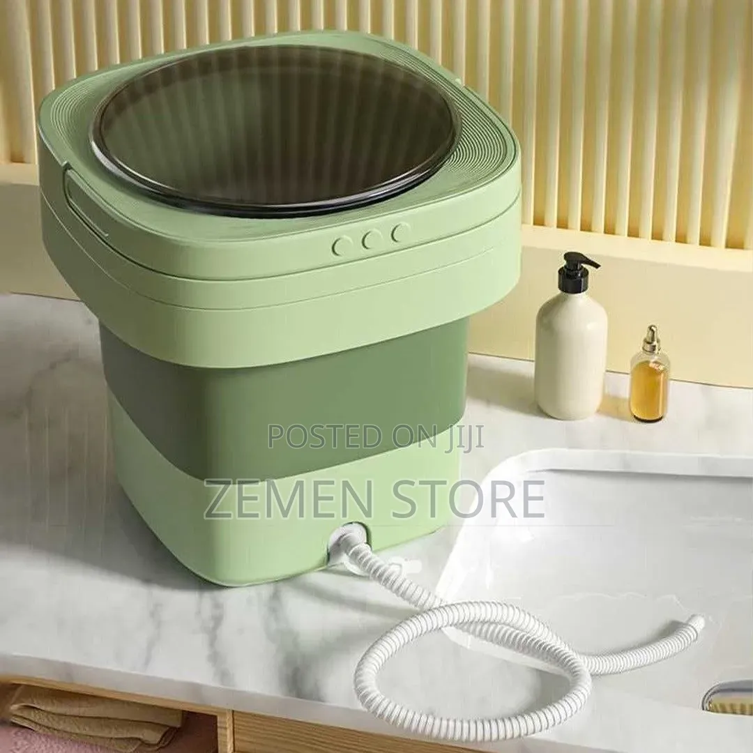 Mini Foldable Washing Machine (ትልቁ Size) – Brand New Portable Washer