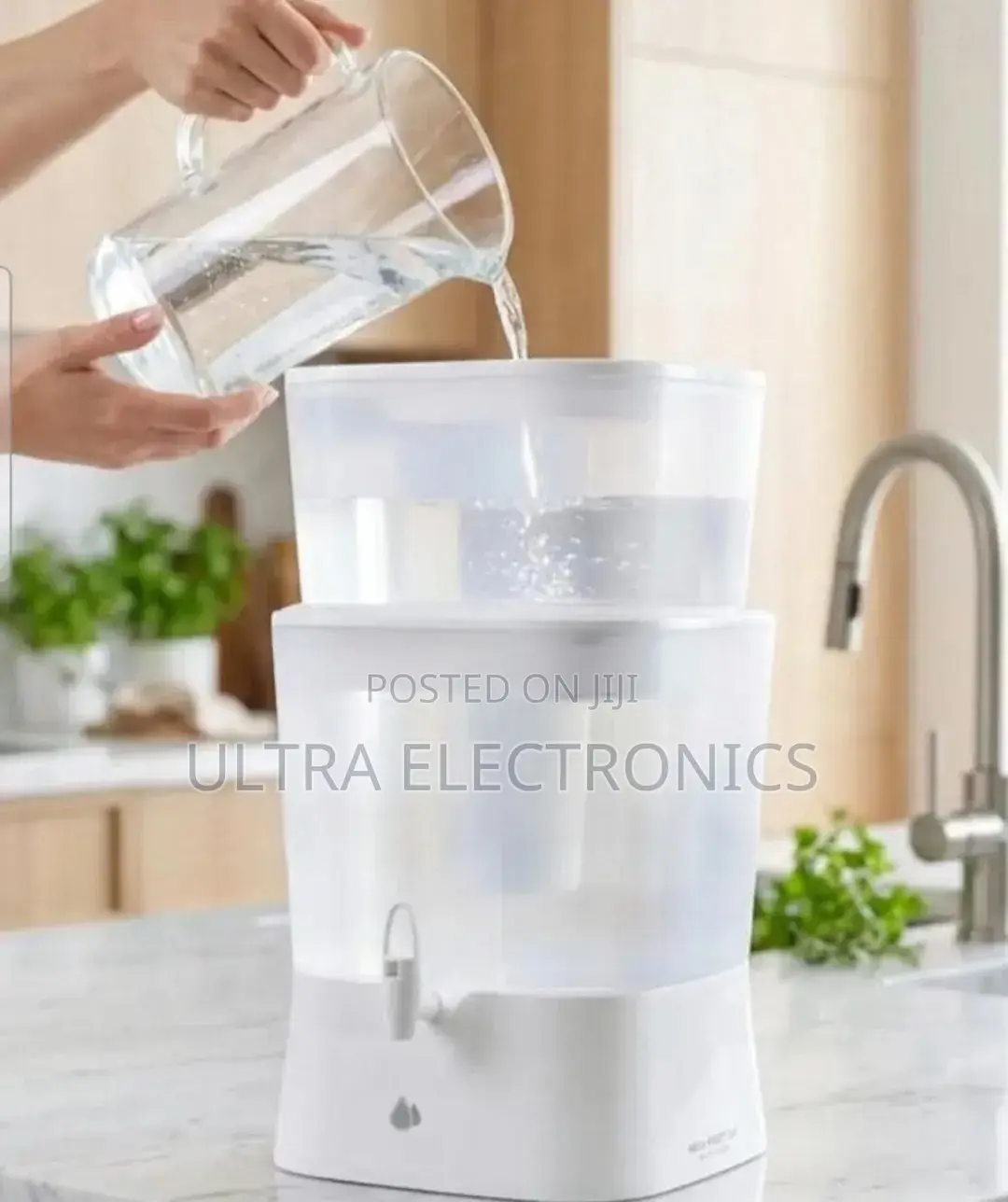 Water Purifier Midea Countertop Gravity , 25-liter Model.