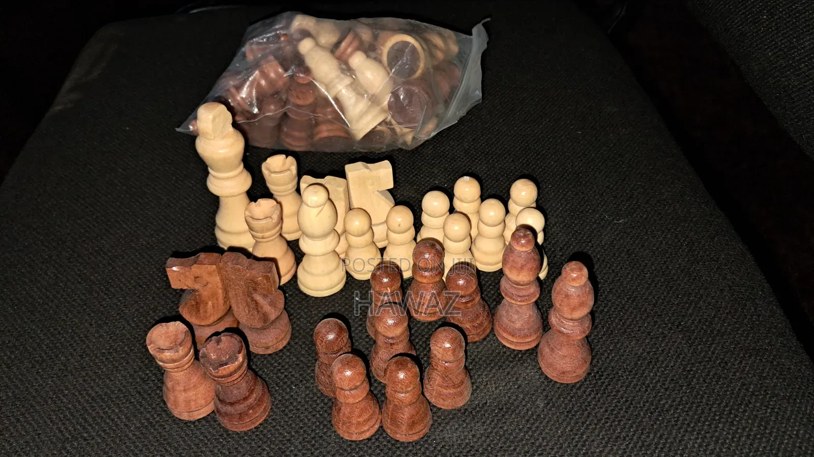 የቼዝ መጫወቻ የእንጨት